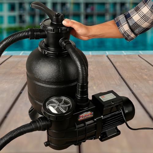 512kwb w78l.jpg Mauk Schwimmbadpumpe 320 W – selbstansaugende Poolpumpe für Sandfilteranlage mit 7.500 l/h Förderleistung und IPX4-Schut