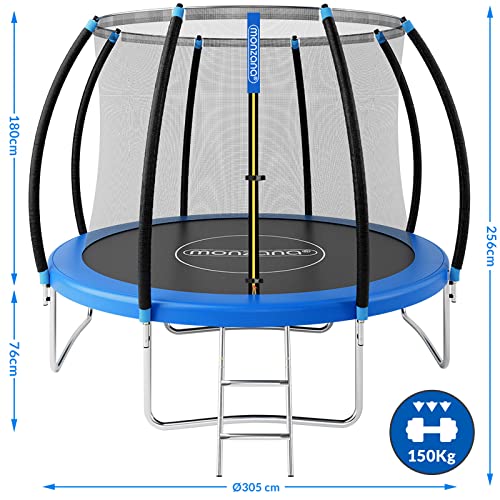 514hujayxgl.jpg Monzana® Trampolin Ø 305 cm TÜV Rheinland GS Zertifiziert Kinder & Familie Garten