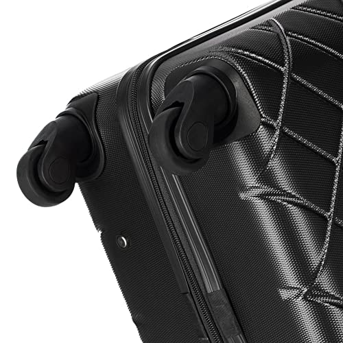 515w3dshl.jpg Reisekoffer Trolley XL Schwarz Hartschale ABS 4 Spinerzahlenschloss | Großer Reisekoffer für Handgepäck Schwarz ABS 4 S