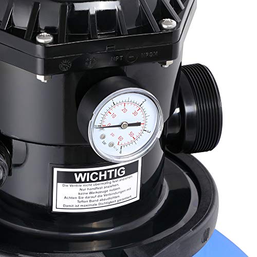 517rrlijvul.jpg Monzana® Sandfilteranlage 15.900L/h für Pools bis 70000L und 7 Wege Ventil