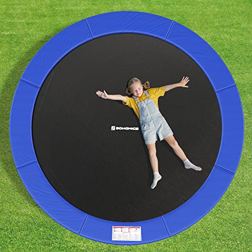 51bqcagfvql.jpg SONGMICS Trampolin Randabdeckung, Sicherheitsmatte, Kinder, Garten, UV-resistent, reißfest, Standardgröße