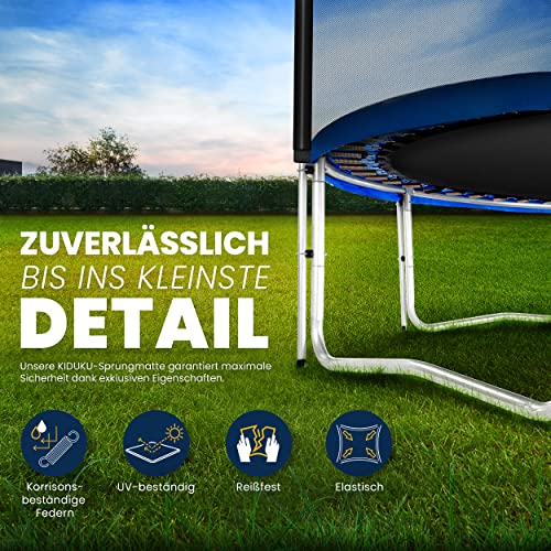 51bz0q3cvol.jpg KIDUKU® Trampolin für Kinder geprüft von TÜV Rheinland | Belastbarkeit 150 kg | Outdoor Gartentrampolin komplett mit Sic