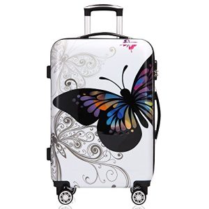 Deuba MONZANA® Reisekoffer Hartschalenkoffer Trolley Koffer | ABS | gepolsterte PC | Teleskopgriff | gummierte Zwillings