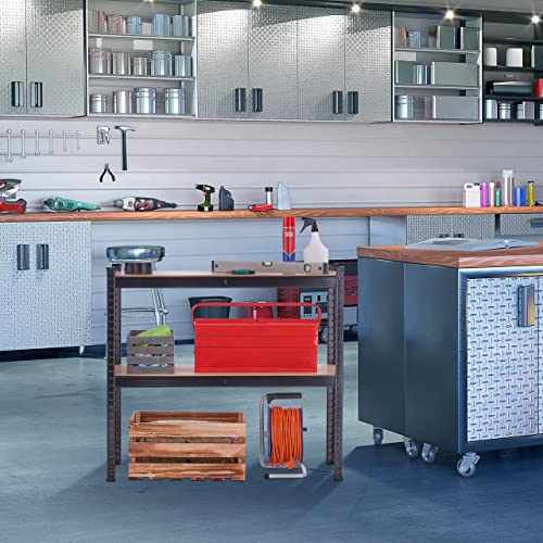 51f3hzrdkkl.jpg Relaxdays Schwerlastregal für Keller und Garage, 5 Ebenen, 1250 kg Tragkraft, Metall Lagerregal, 180x100x41 cm, Schwarz
