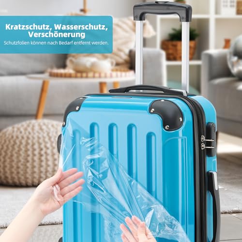 51ikfhra24l.jpg BEIBYE Zwillingsrollen Reisekoffer in M-L-XL-Set (Türkis, M)