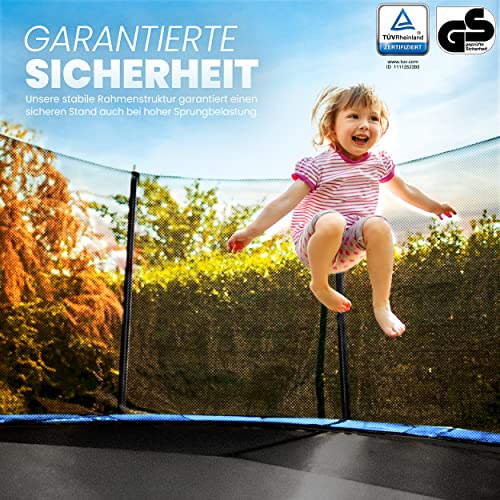 51iyni bfgl.jpg KIDUKU® Trampolin für Kinder geprüft von TÜV Rheinland | Belastbarkeit 150 kg | Outdoor Gartentrampolin komplett mit Sic