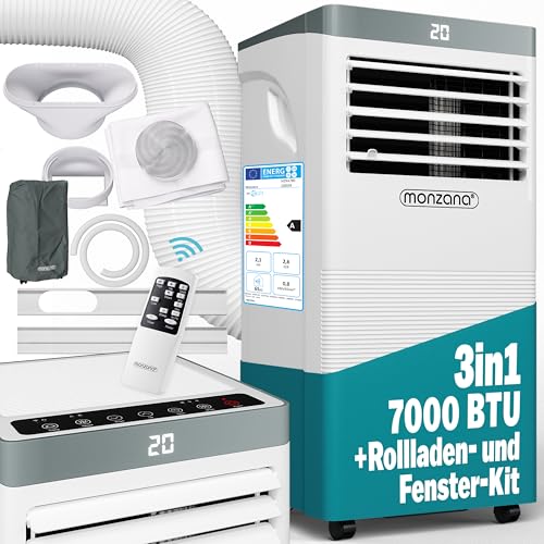 51qdq0e2wsl.jpg Monzana® Klimaanlage Fernbedienung Schlafmodus 7000 BTU