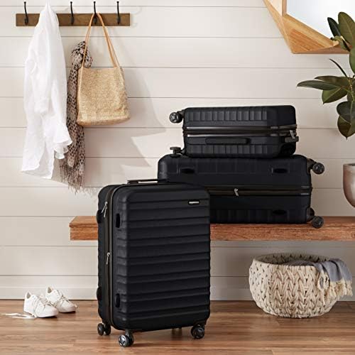 51rfowcgjql.jpg Amazon Basics Hartschalen - Kofferset - für Familien - Outdoor-Bedarf - 3-Großenstufen-Set (55, 68, 78 cm) - Leicht tran