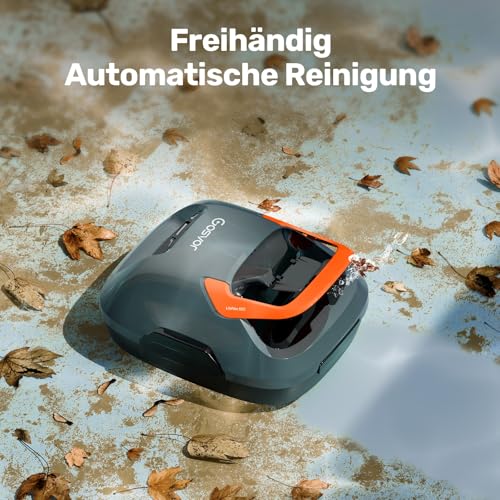 51uuyu8e5l.jpg Gosvor Akku Poolsauger 90 Min Reinigungszeit, Einfach Bedienen, Selbstparkfunktion, Ideal für 80 ㎡ Oberirdische Pools |