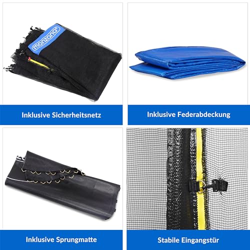 51vuizxy2pl.jpg Monzana® Trampolin Ø 305 cm TÜV SÜD GS Zertifiziert inkl. Sicherheitsnetz Kindertrampolin Gartentrampolin Monzana® Tramp
