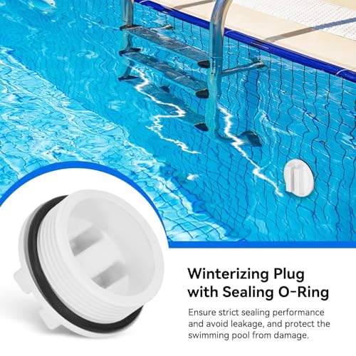 51wdnv2kgcl.jpg HERCHR 1,5-Zoll-Poolrohrstopfen Pool-Rücklaufschraube mit Dichtungs-O-Ring für Überwinterung HERCHR 1,5-Zoll-Poolrohrsto