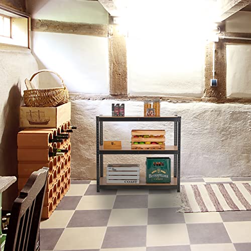 51a99qkwe1l.jpg Relaxdays Schwerlastregal, 1250 kg Traglast, 5 Böden, für Keller und Garage, robustes Stahlregal in Schwarz, HxBxT: 180x