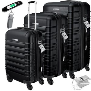 Kesser Reisekofferset 4 Rollen ABS-Hartschale Schloss M-L-XL