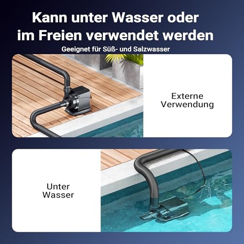 51beltfanyl.jpg SunSun CPP-6000 Schwimmbadpumpe: 6000l/h Leistung, 40W Energieeffizienz, Ideal für Familien,Outdoor-Bereinigung
