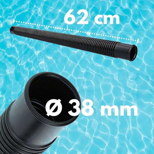 51dk8r9nnzl.jpg Kalitec Druckschlauch 38mm schwarz 62cm lang I Saug-Druckschlauch I Pool Pumpenschlauch I flexibel I Pool Reinigung