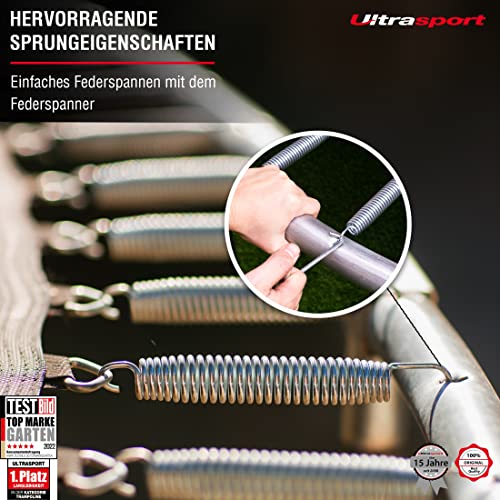 51el2h5y5el.jpg Ultrasport Sicherheitsnetz Trampolin Ø 305 cm Gehoben für Familie Outdoor
