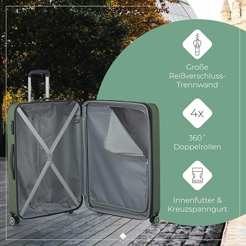 51eljjsplrl.jpg Travelite Hartschalenkoffer groß, erweiterbar, 4 Rollen, 77 cm CITY Trolley mit kratzfester Oberfläche, TSA Schloss, 113