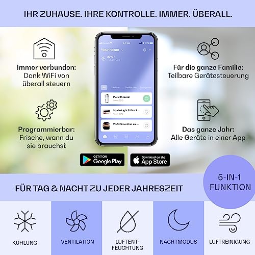 51g32fhl9pl.jpg Klarstein Mobile Klimaanlage 10000 BTU für Wohnung & Büro mit Abluftschlauch & App-Steuerung