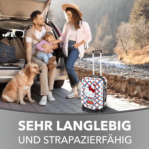 51g3q7bbqzl.jpg Xonic Design Hartschalen-Koffer - Reisekoffer mit 360° Leichtlauf-Rollen - Hochwertiger Trolley für Business- und Privat