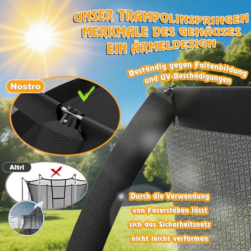 51hvm7cp1ul.jpg Devoko Outdoor Trampolin, TÜV GS-Zertifikat, Kindertrampolin mit Sicherheitsnetz