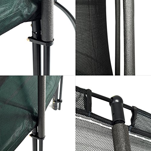 51reutwxrl.jpg Erwachsene Outdoor Trampolin Ampel 24 Deluxe komplett mit Sicherheitsnetz und Außennetz | Familiengeselliges Outdoor Tr