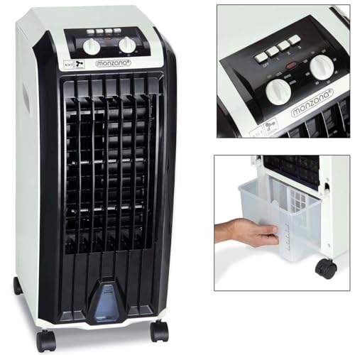 51t56nqpgnl.jpg MONZANA® Aircooler 4in1 Grün - Turmventilator für jaarige 3 Stufen Klimagerät mit Timer und Ionisator