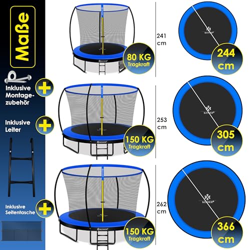 51whetaqgql.jpg Kesser® Trampolin | TÜV Rheinland GS Zertifiziert | Kindertrampolin 366 cm | inkl. Sicherheitsnetz Kesser® Trampolin |