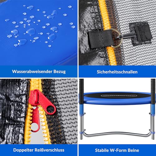 51yfpwg a l.jpg Monzana® Trampolin Ø 305 cm TÜV SÜD GS Zertifiziert inkl. Sicherheitsnetz Kindertrampolin Gartentrampolin Monzana® Tramp