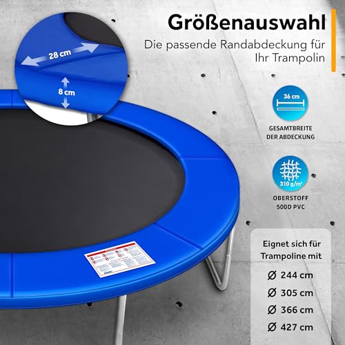 51zz1j3mxil.jpg KIDUKU Trampolin Randabdeckung | reißfest | perfekt für Familien in der Garten | maximale Federschutz und UV-Beständigke
