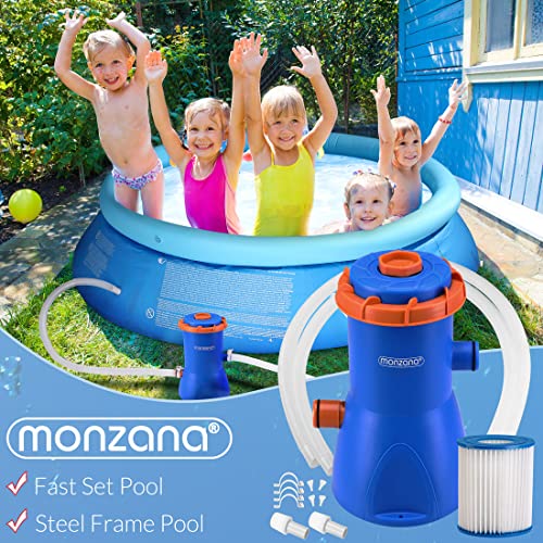 618cxpcdkl.jpg MONZANA® Filterpumpe MZP30 für Pool Filteranlagen Schlauchkartuschenfilter Leistung 2280 L/h 30 W