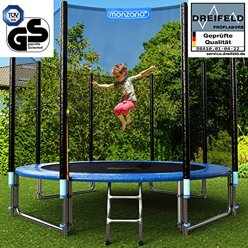 61ijm djw9l.jpg Monzana Trampolin - Kindertrampolin Gartentrampolin inkl. Sicherheitsnetz, Leiter & Zubehör