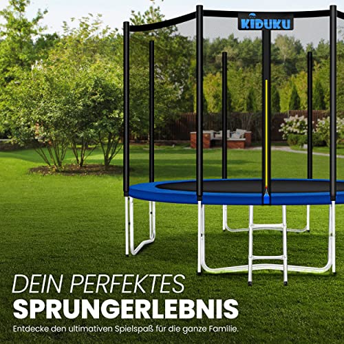 61j7keajxil.jpg KIDUKU® Trampolin für Kinder geprüft von TÜV Rheinland | Belastbarkeit 150 kg | Outdoor Gartentrampolin komplett mit Sic