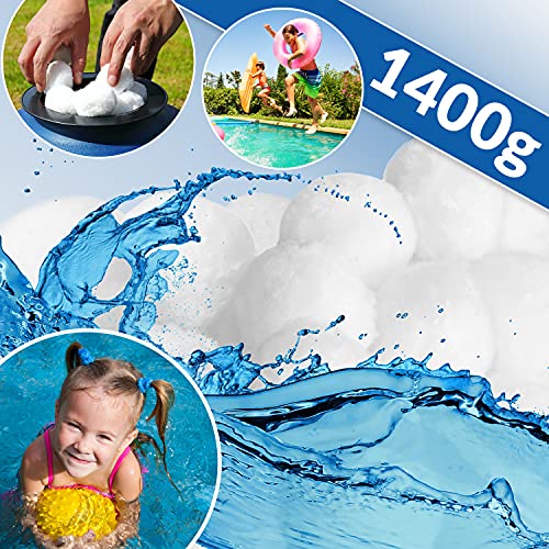 61vrjhxsvll.jpg Monzana Filterbälle 1400g - perfekt für 50kg Filtersand im Pool und Schwimmbad - Aquarium-Sandfilteranlage - Filterkugel